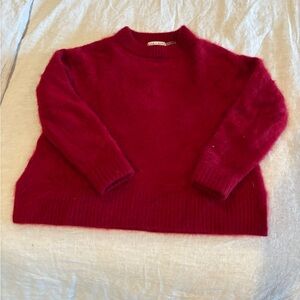 Alice + Olivia Rich Red Crew Neck Sweater